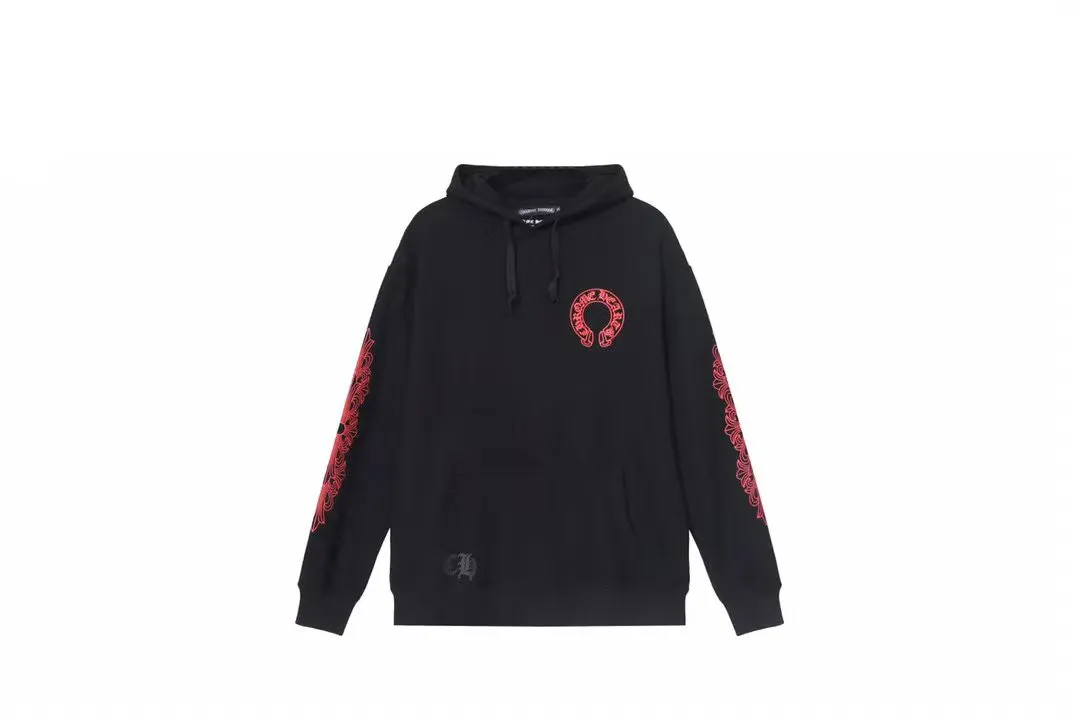 M26—P210 -Chrome Hearts/Chrome Hearts printed sweatshirt cardigan jacket -420 grams of high-density, high-quality wool, soft, delicate and skin-friendly, soft and silky to the touch, warm and skin-friendly -The hardware zipper accessories are all customized and full of details -Colour: black white -Size: S M L XL